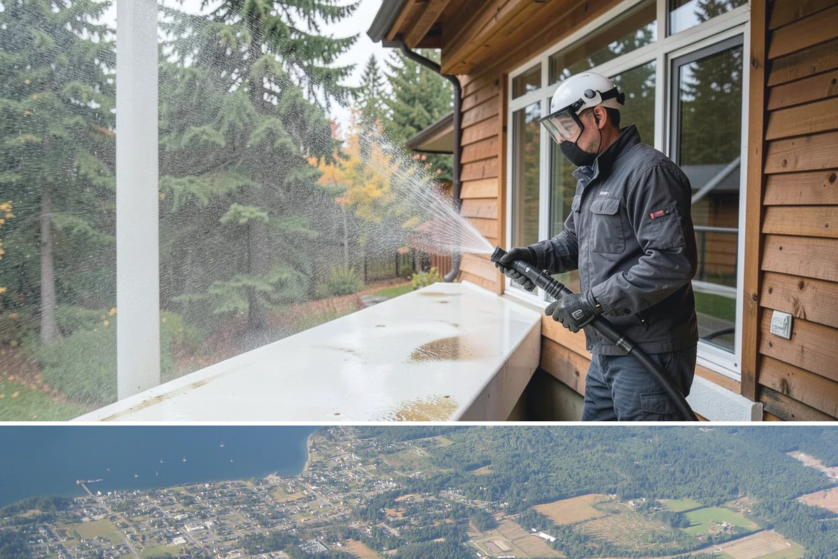 Driveway & Walkway Package in Coupeville, Island County, WA - Clean the drive and walkways in spring to clear winter moss before it becomes a slipping hazard.