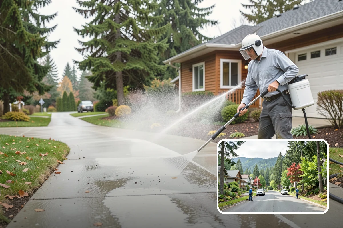 Driveway & Walkway Package in Darrington, Snohomish County, WA - Delivers streak-free results with a flat-surface cleaner