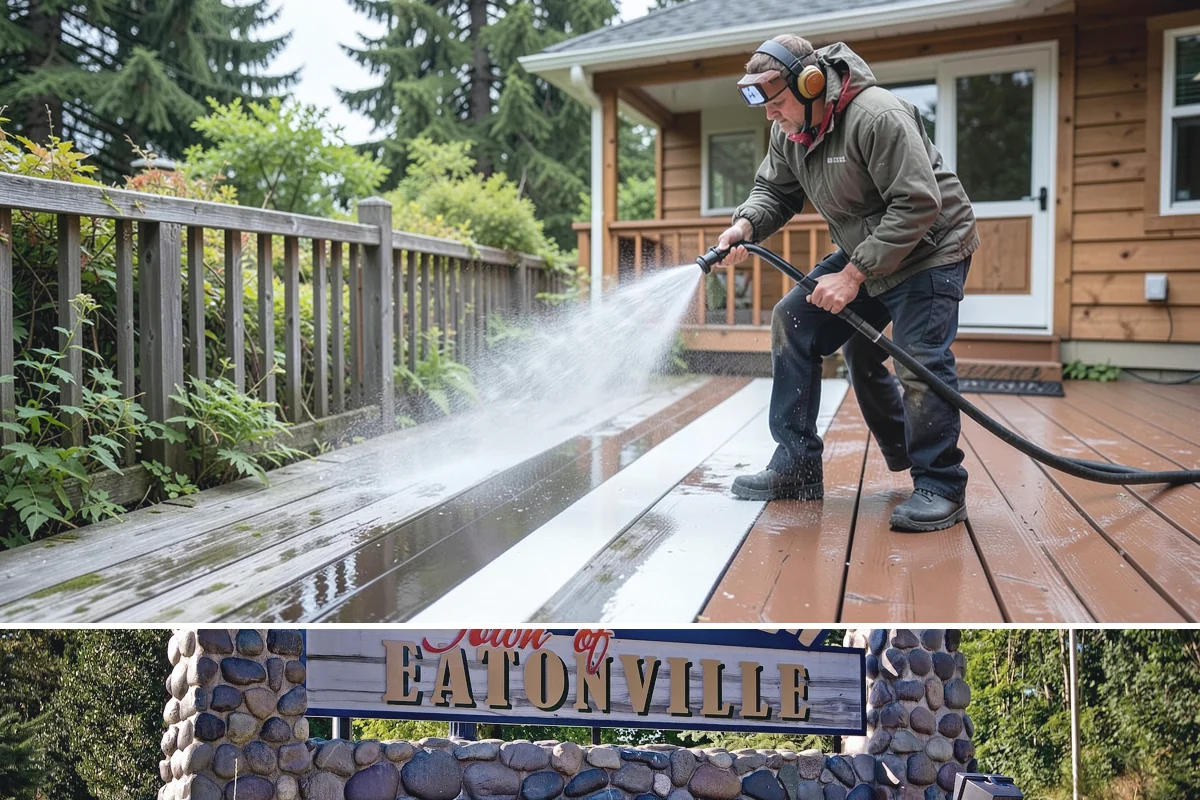 Driveway & Walkway Package in Eatonville, Pierce County, WA - Clean the drive and walkways in spring to clear winter moss before it becomes a slipping hazard.