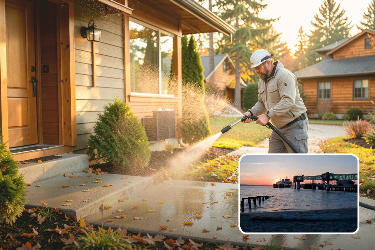 Driveway & Walkway Package in Edmonds, Snohomish County, WA - Delivers streak-free results with a flat-surface cleaner