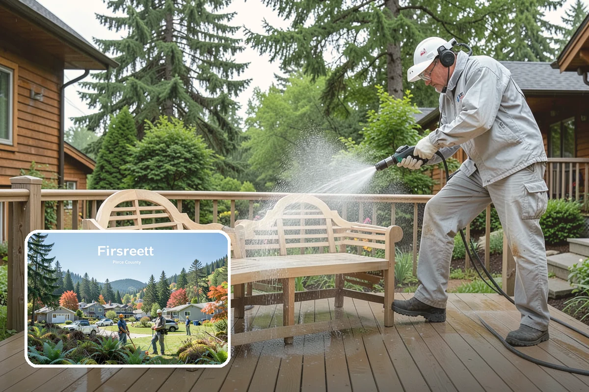 Driveway & Walkway Package in Fircrest, Pierce County, WA - Delivers streak-free results with a flat-surface cleaner