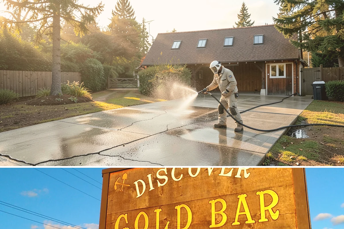 Driveway & Walkway Package in Gold Bar, Snohomish County, WA - Clean the drive and walkways in spring to clear winter moss before it becomes a slipping hazard.