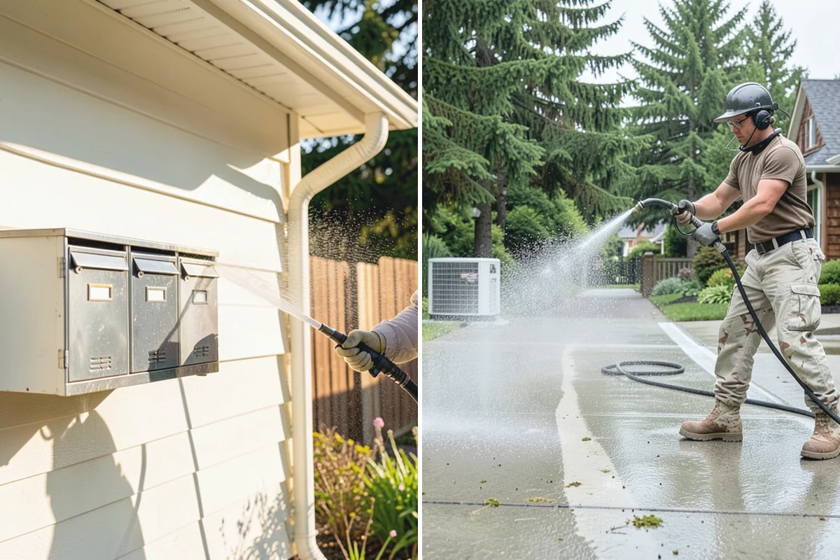Driveway & Walkway Package in Hamilton, Skagit County, WA - Sweep and clear the concrete of debris