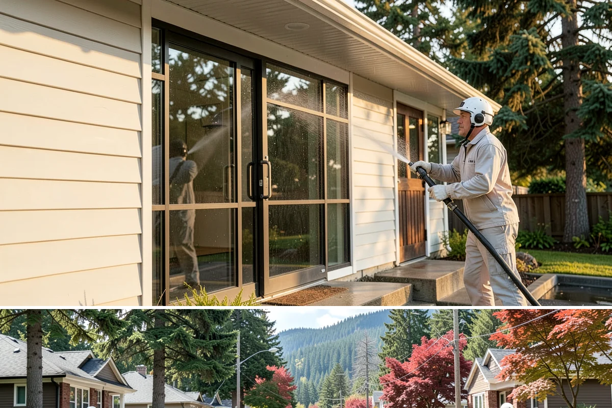 Driveway & Walkway Package in Hunts Point, King County, WA - Clean the drive and walkways in spring to clear winter moss before it becomes a slipping hazard.