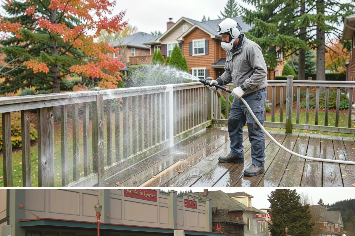 Driveway & Walkway Package in Issaquah, King County, WA - Clean the drive and walkways in spring to clear winter moss before it becomes a slipping hazard.