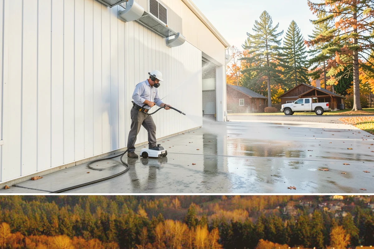 Driveway & Walkway Package in Kenmore, King County, WA - Clean the drive and walkways in spring to clear winter moss before it becomes a slipping hazard.