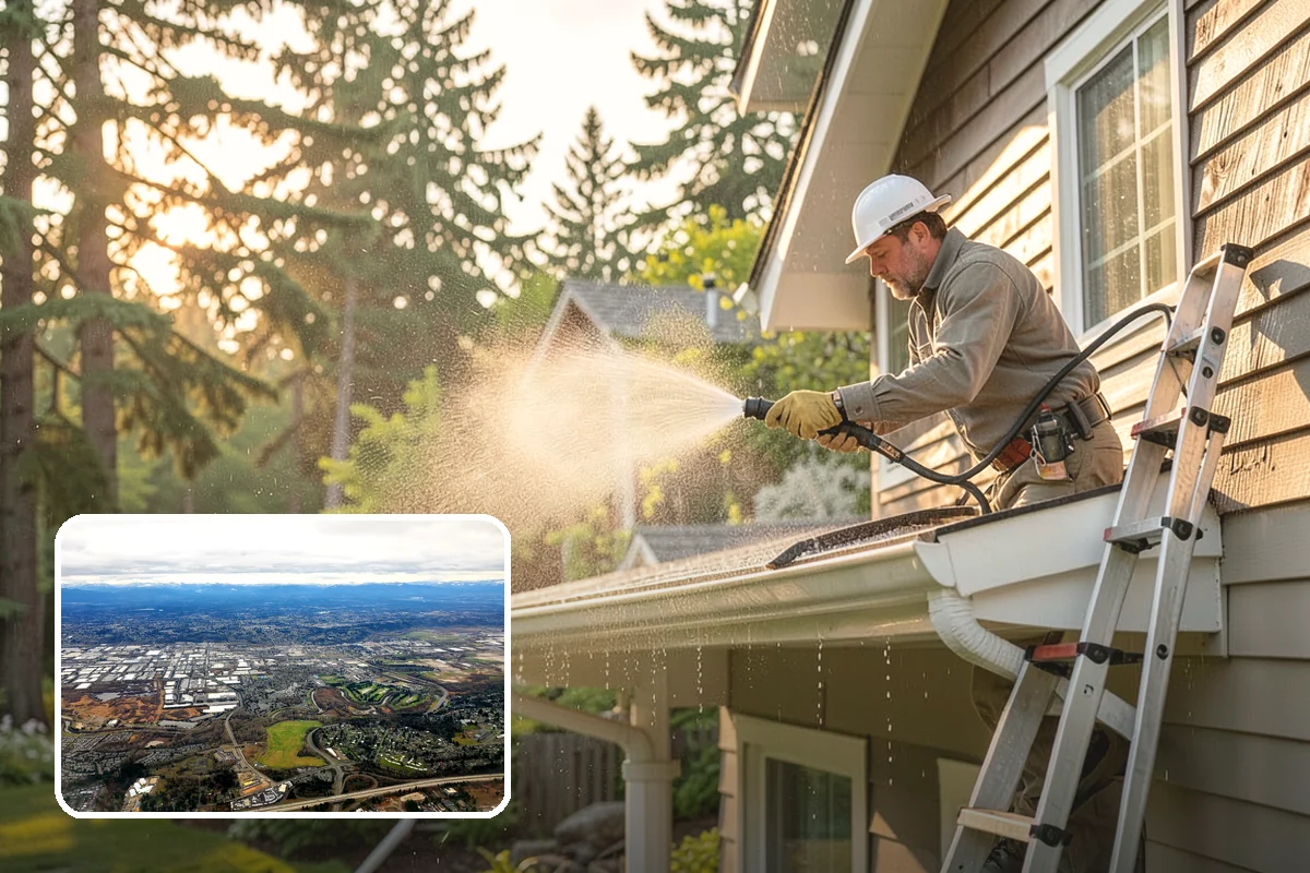 Driveway & Walkway Package in Kent, King County, WA - Delivers streak-free results with a flat-surface cleaner