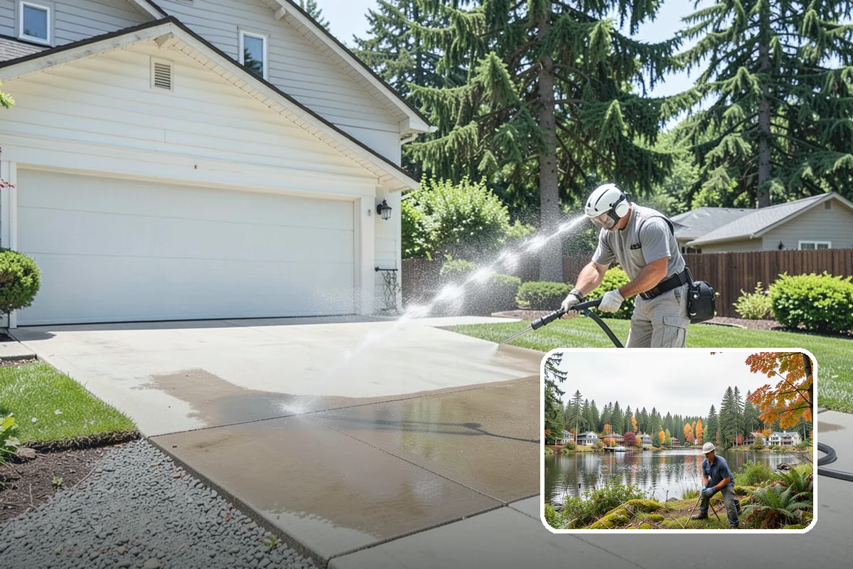 Driveway & Walkway Package in La Conner, Skagit County, WA - Delivers streak-free results with a flat-surface cleaner