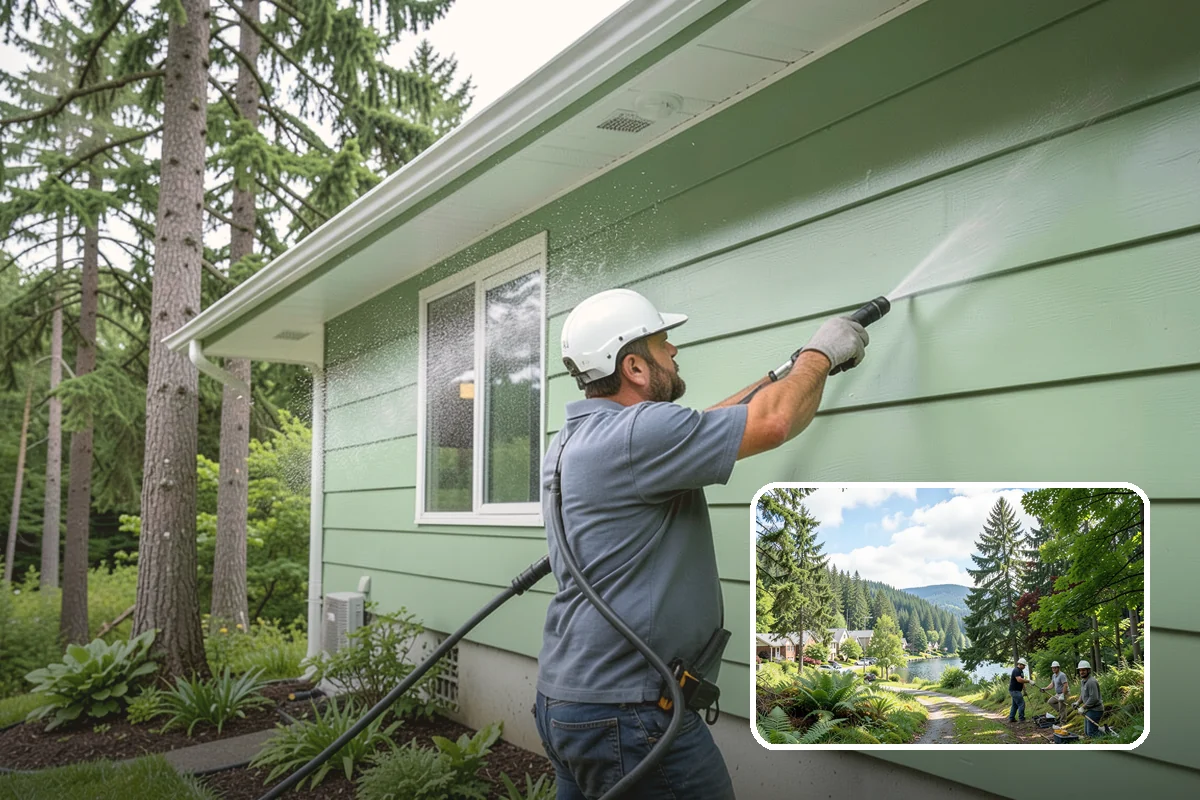 Driveway & Walkway Package in Lake Forest Park, King County, WA - Delivers streak-free results with a flat-surface cleaner