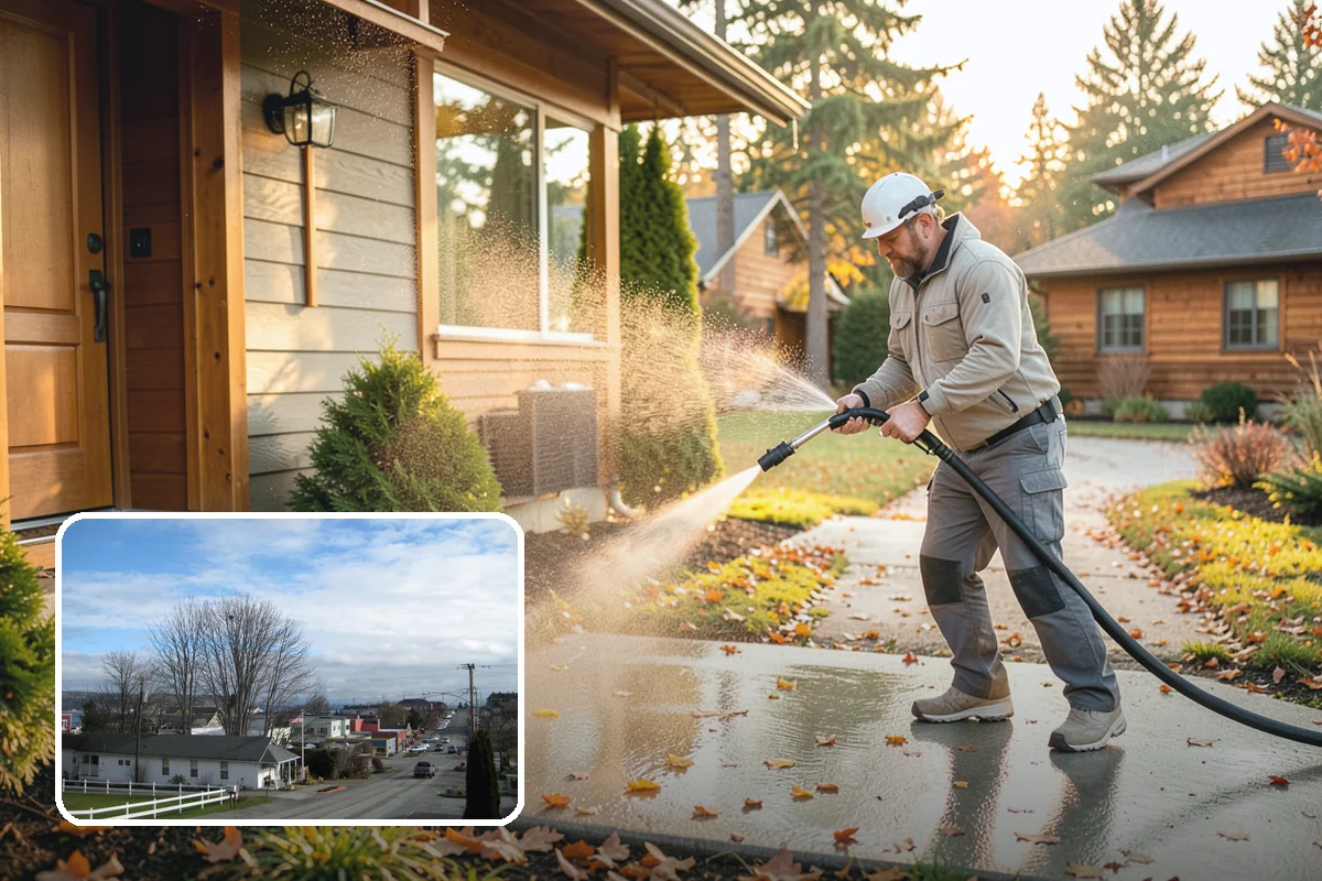 Driveway & Walkway Package in Langley, Island County, WA - Delivers streak-free results with a flat-surface cleaner