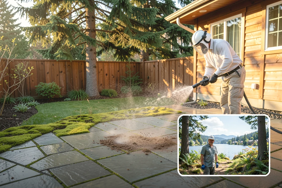 Driveway & Walkway Package in Milton, King County, WA - Delivers streak-free results with a flat-surface cleaner