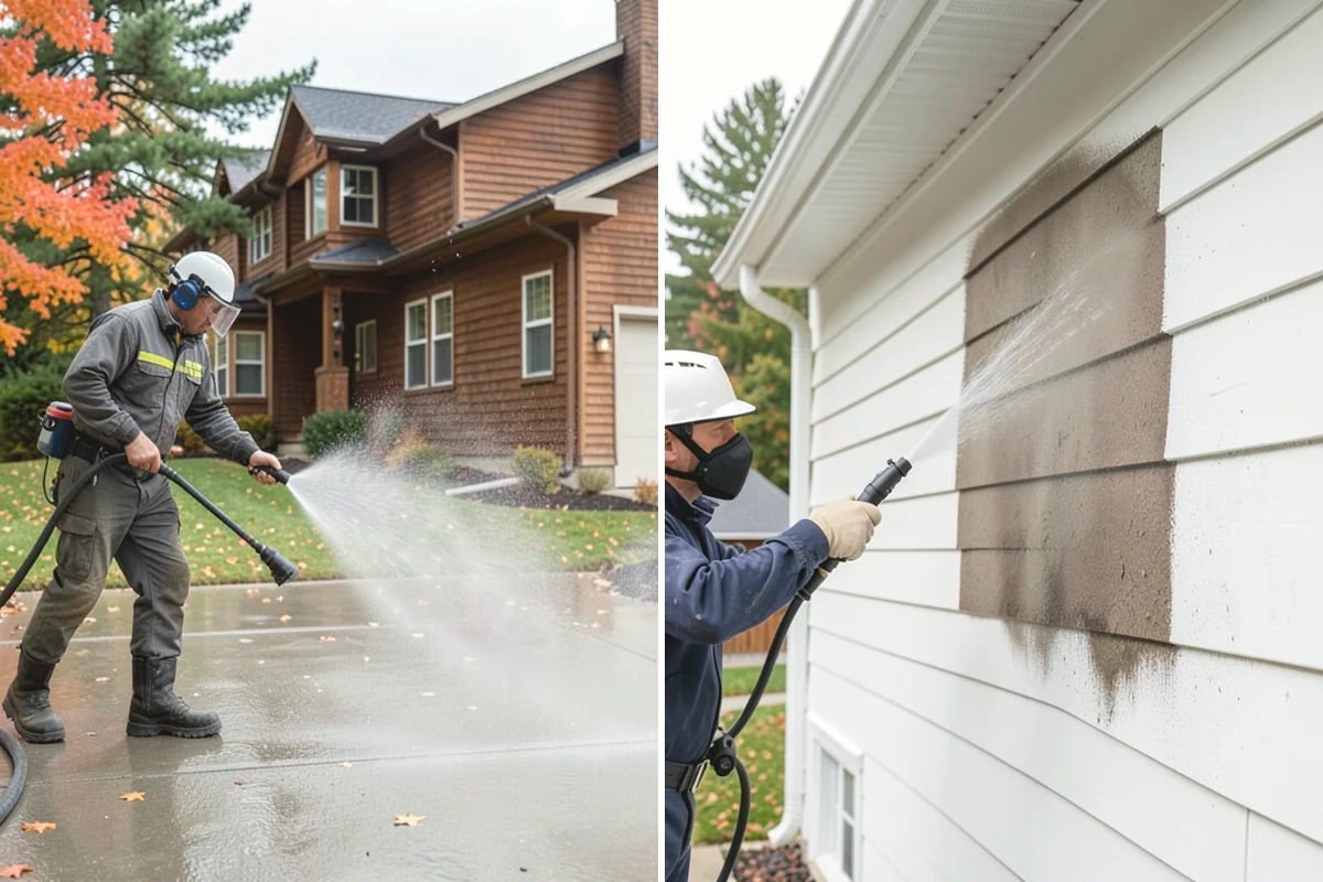 Driveway & Walkway Package in Monroe, Snohomish County, WA - Sweep and clear the concrete of debris