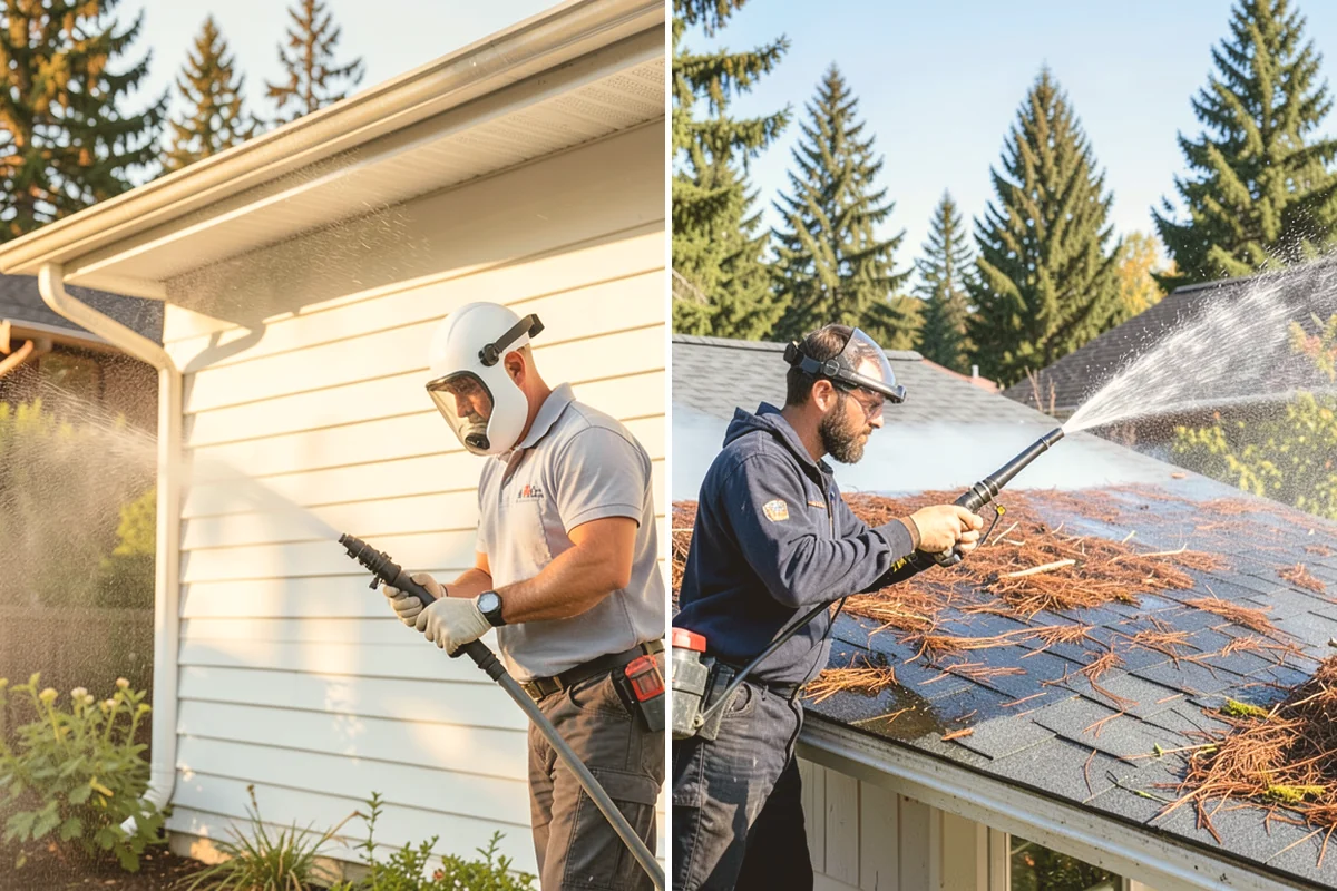 Driveway & Walkway Package in Mount Vernon, Skagit County, WA - Sweep and clear the concrete of debris