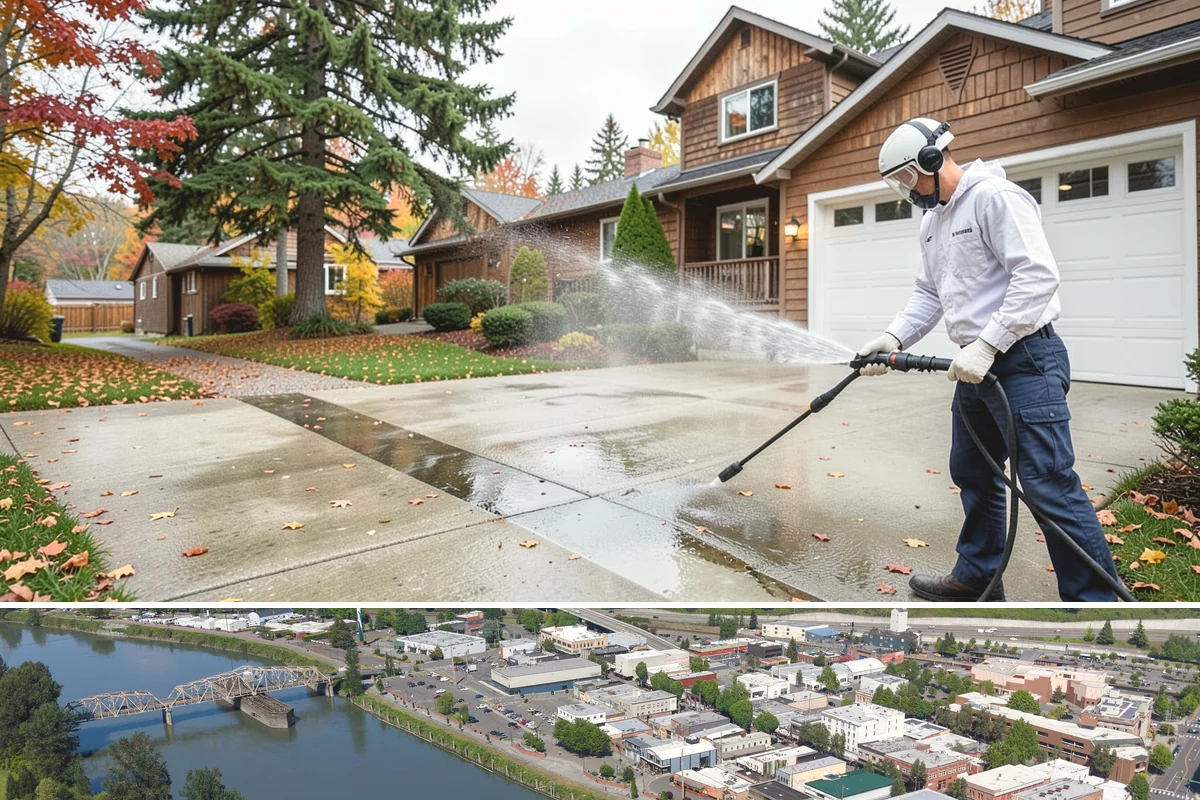 Driveway & Walkway Package in Mount Vernon, Skagit County, WA - Clean the drive and walkways in spring to clear winter moss before it becomes a slipping hazard.