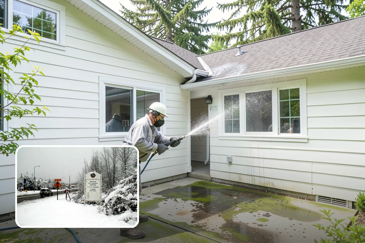 Driveway & Walkway Package in Newcastle, King County, WA - Delivers streak-free results with a flat-surface cleaner