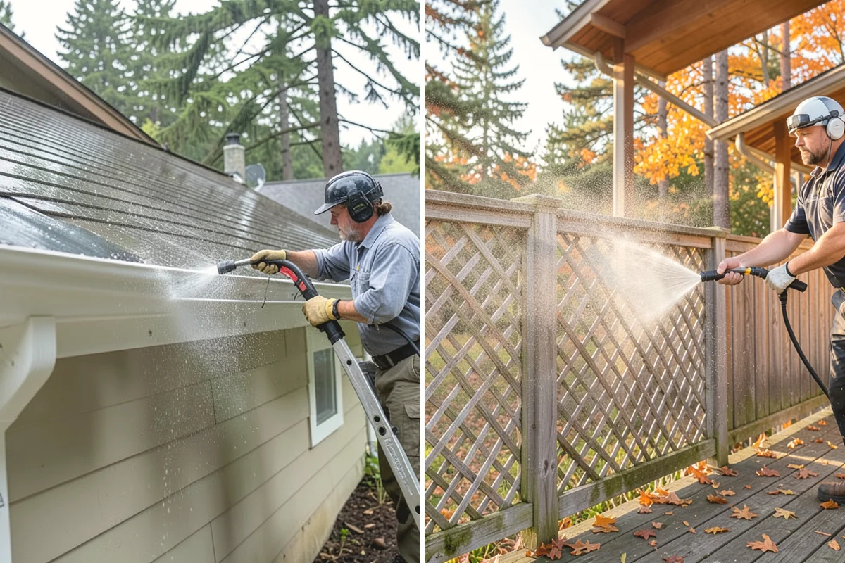 Driveway & Walkway Package in Oak Harbor, Island County, WA - Sweep and clear the concrete of debris
