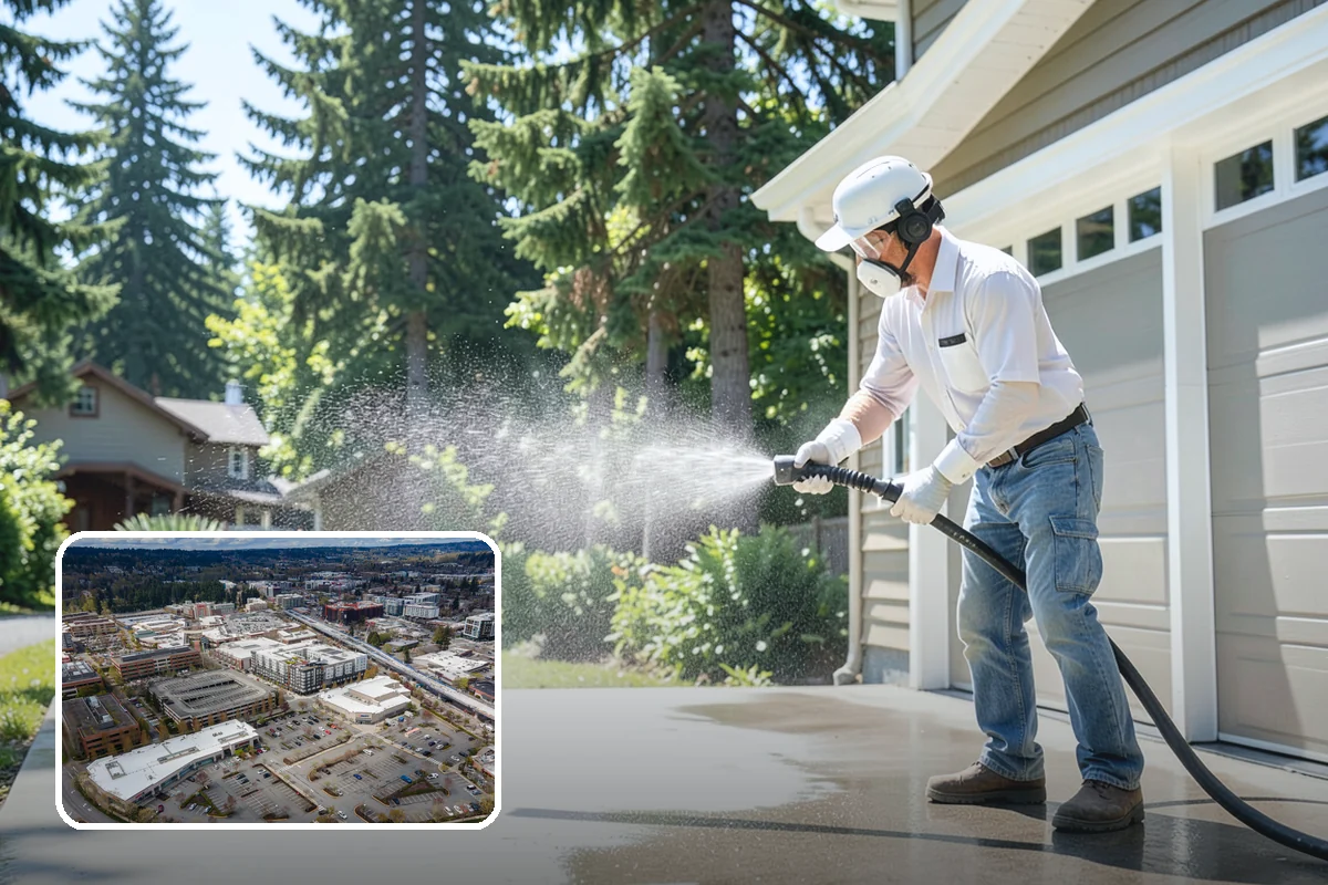 Driveway & Walkway Package in Redmond, King County, WA - Delivers streak-free results with a flat-surface cleaner