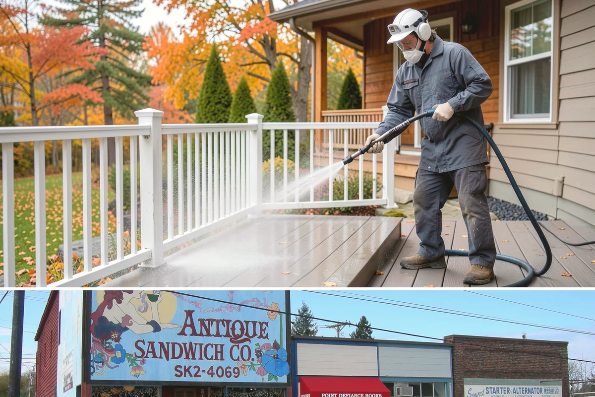 Driveway & Walkway Package in Ruston, Pierce County, WA - Clean the drive and walkways in spring to clear winter moss before it becomes a slipping hazard.