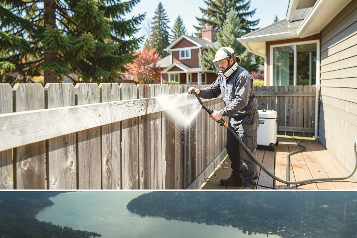 Driveway & Walkway Package in Sammamish, King County, WA - Clean the drive and walkways in spring to clear winter moss before it becomes a slipping hazard.