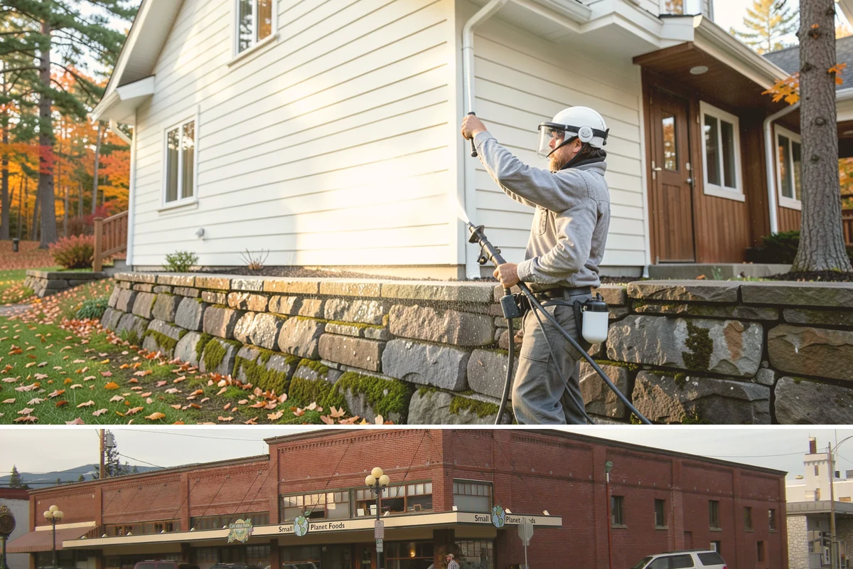 Driveway & Walkway Package in Sedro-Woolley, Skagit County, WA - Clean the drive and walkways in spring to clear winter moss before it becomes a slipping hazard.