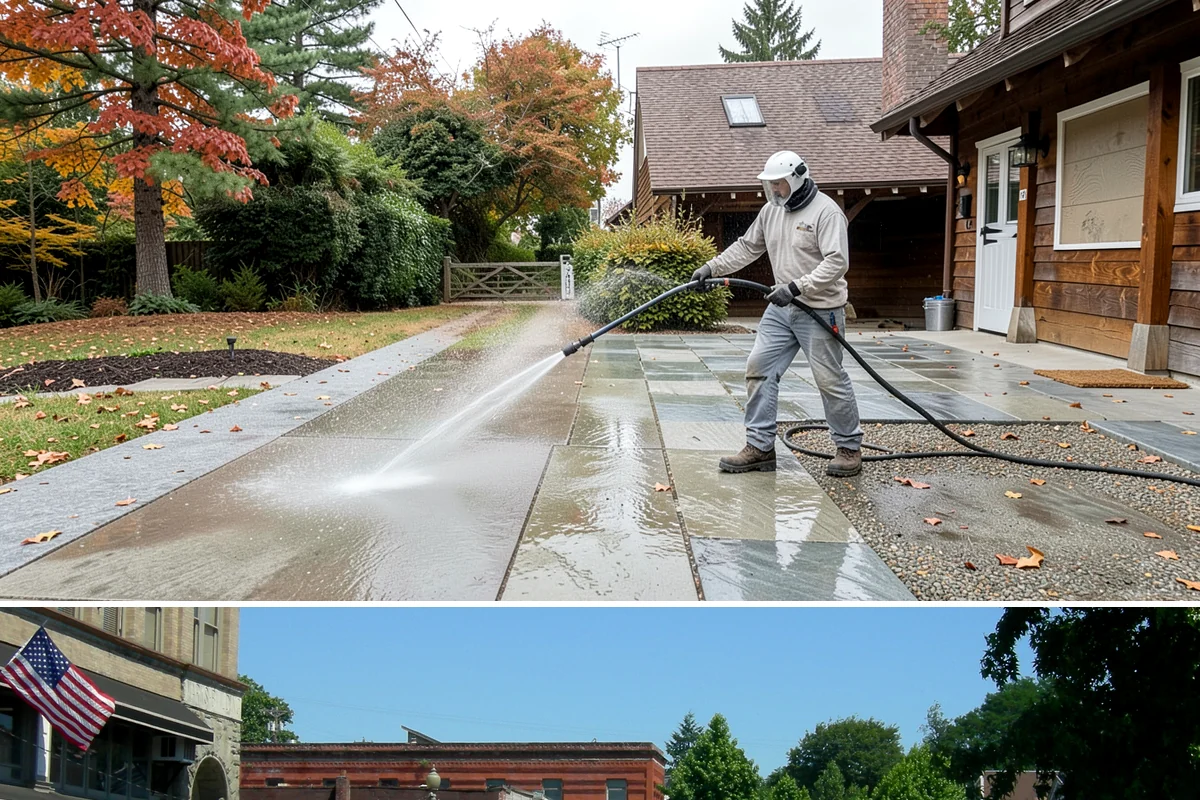 Driveway & Walkway Package in Snohomish, Snohomish County, WA - Clean the drive and walkways in spring to clear winter moss before it becomes a slipping hazard.