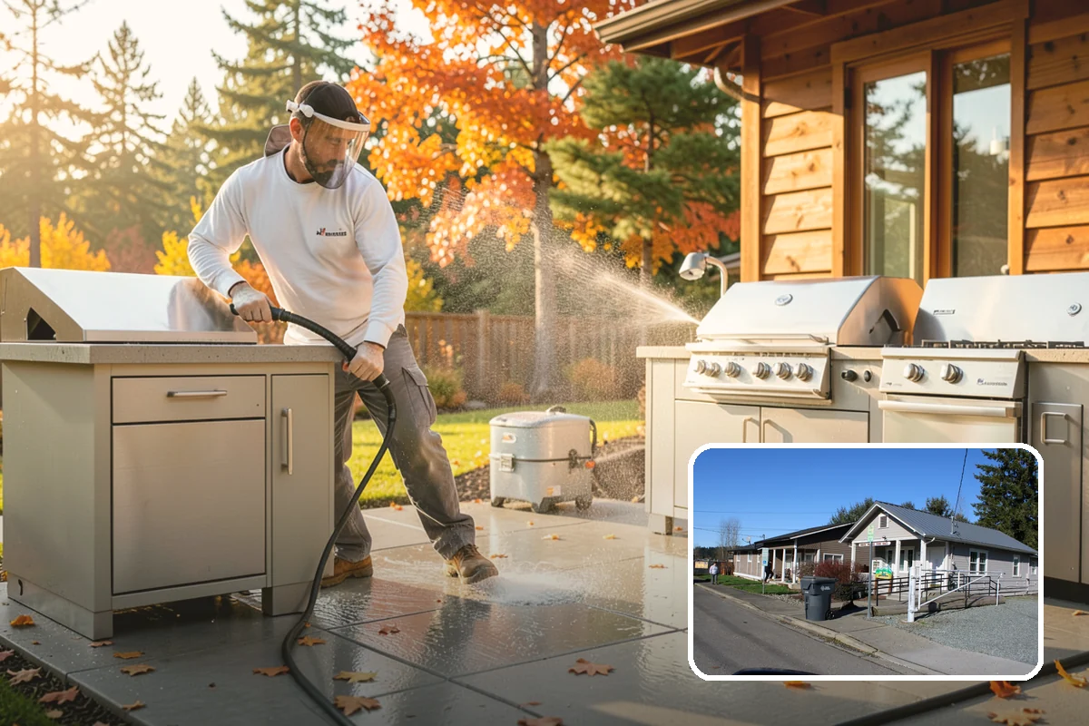 Driveway & Walkway Package in South Prairie, Pierce County, WA - Delivers streak-free results with a flat-surface cleaner