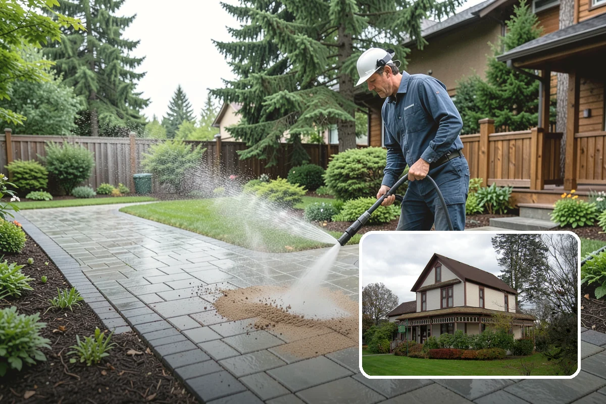 Driveway & Walkway Package in Sumner, Pierce County, WA - Delivers streak-free results with a flat-surface cleaner