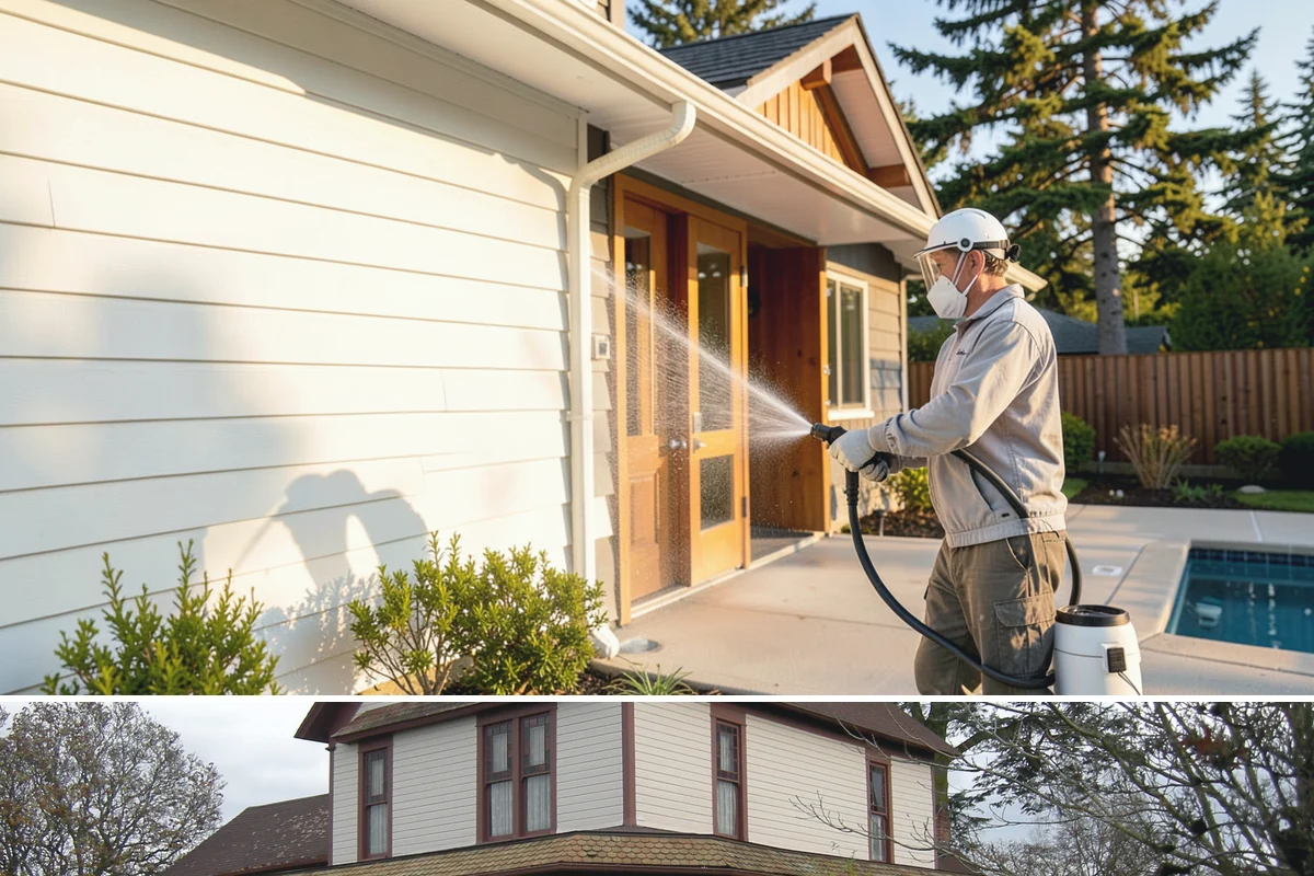 Driveway & Walkway Package in Sumner, Pierce County, WA - Clean the drive and walkways in spring to clear winter moss before it becomes a slipping hazard.