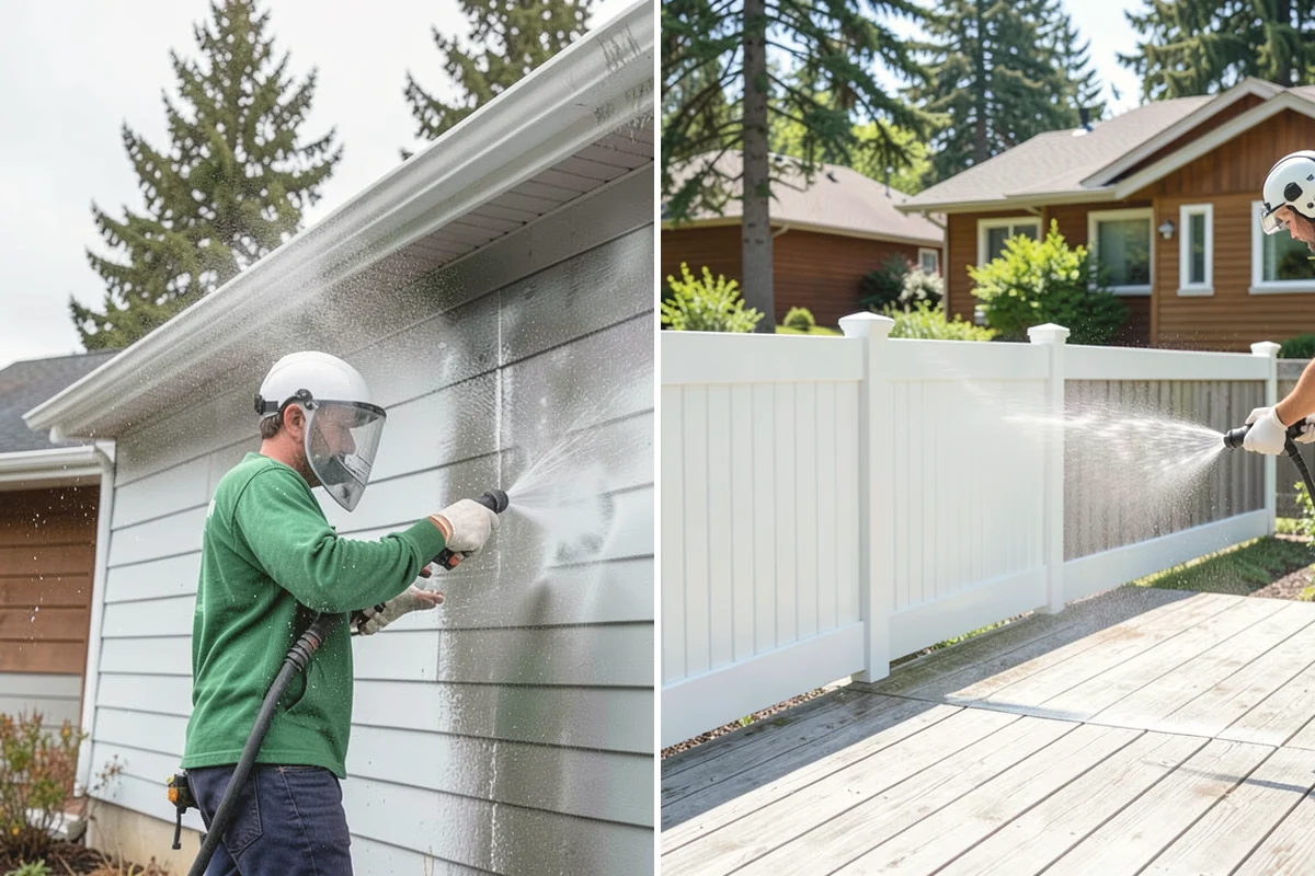 Driveway & Walkway Package in Tacoma, Pierce County, WA - Sweep and clear the concrete of debris