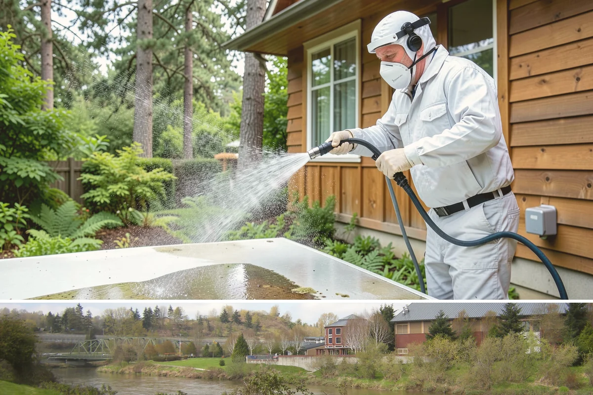 Driveway & Walkway Package in Tukwila, King County, WA - Clean the drive and walkways in spring to clear winter moss before it becomes a slipping hazard.