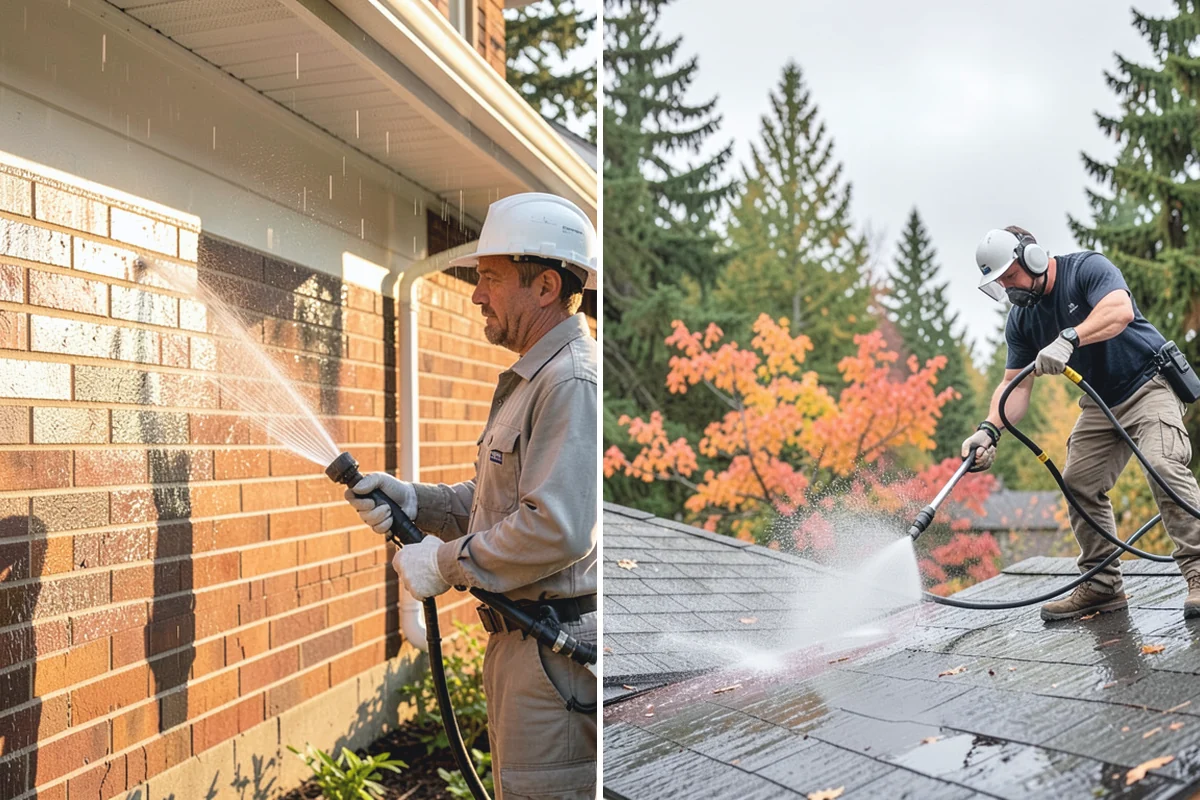 Driveway & Walkway Package in Wilkeson, Pierce County, WA - Sweep and clear the concrete of debris