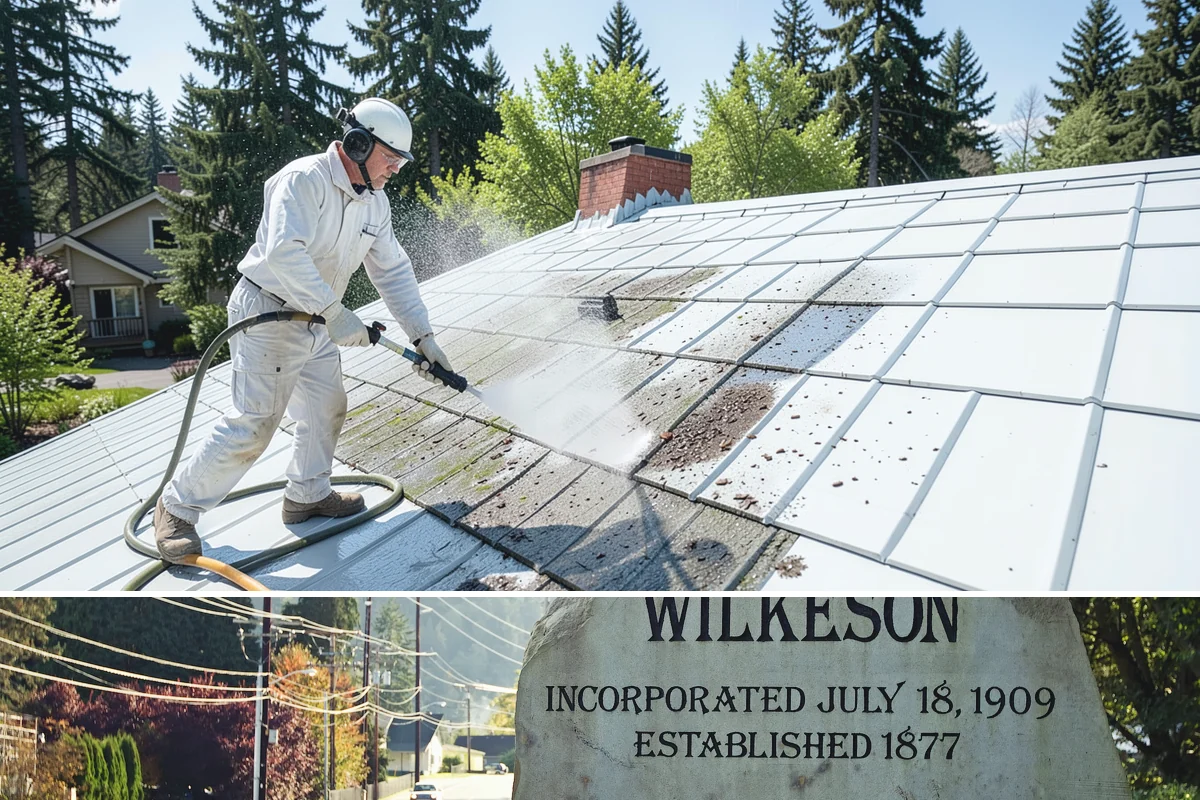 Driveway & Walkway Package in Wilkeson, Pierce County, WA - Clean the drive and walkways in spring to clear winter moss before it becomes a slipping hazard.