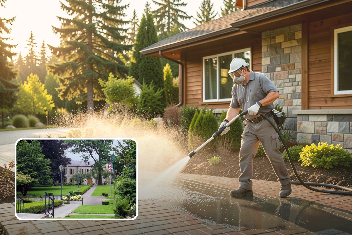 Driveway & Walkway Package in Woodinville, King County, WA - Delivers streak-free results with a flat-surface cleaner