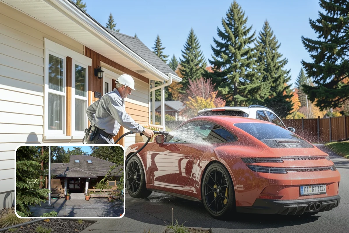 Driveway & Walkway Package in Yarrow Point, King County, WA - Delivers streak-free results with a flat-surface cleaner