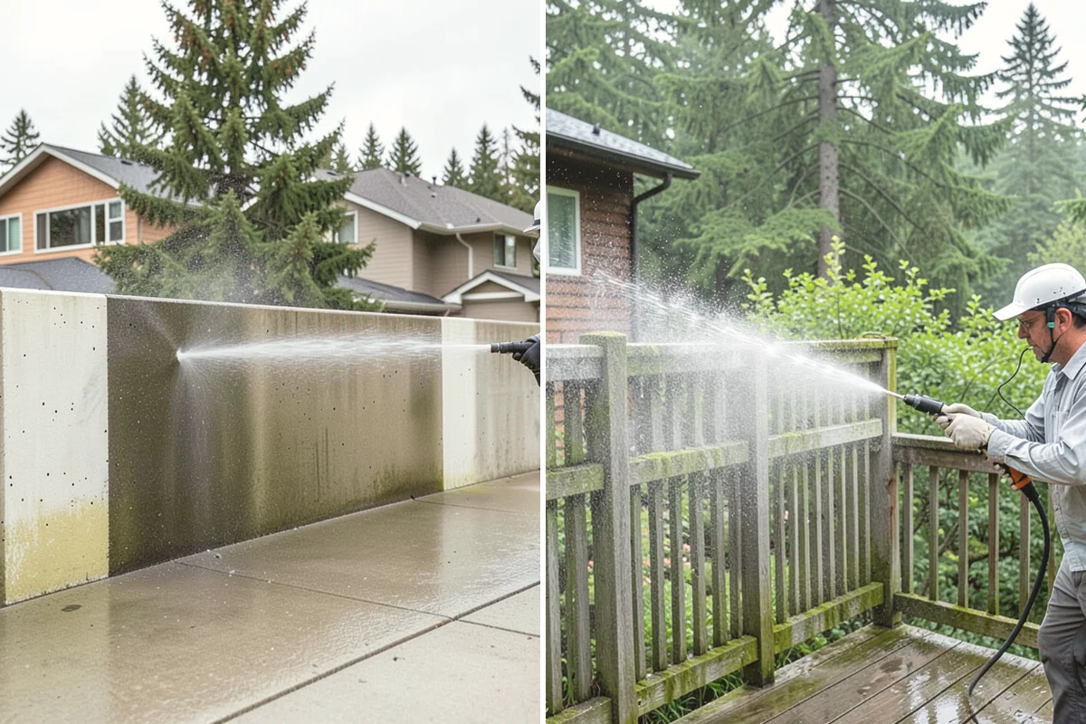 Driveway Brightening in Anacortes, Skagit County, WA - Deep-clean the driveway to remove surface buildup