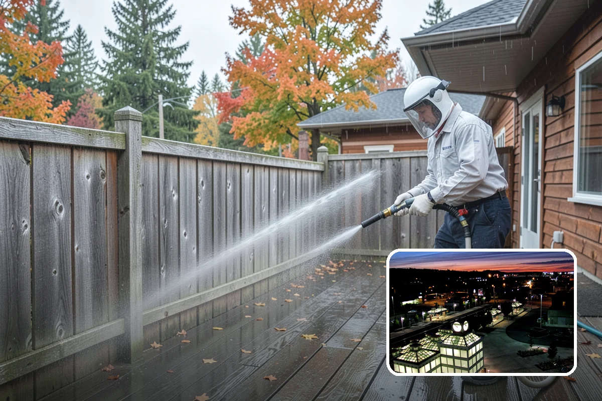Driveway Brightening in Auburn, King County, WA - Evens out blotchy, weather-dulled concrete