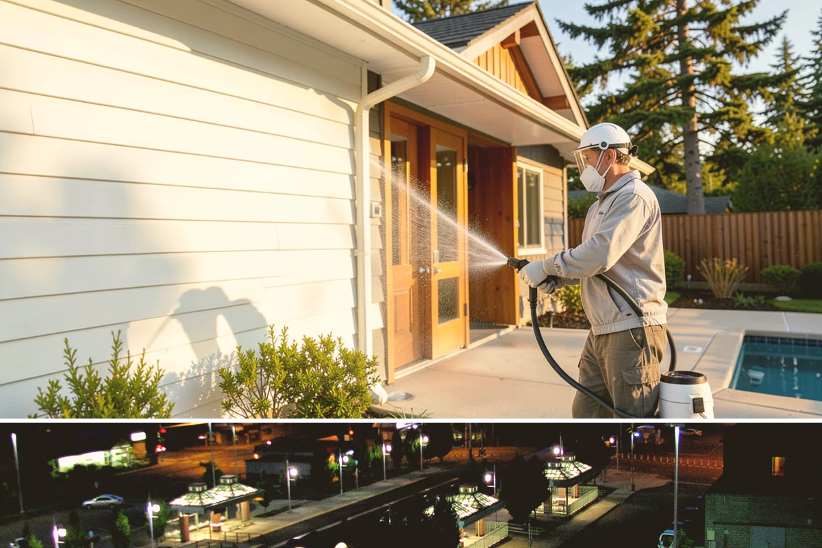 Driveway Brightening in Auburn, King County, WA - Dry summer conditions let brightening treatments perform and the surface dry evenly.