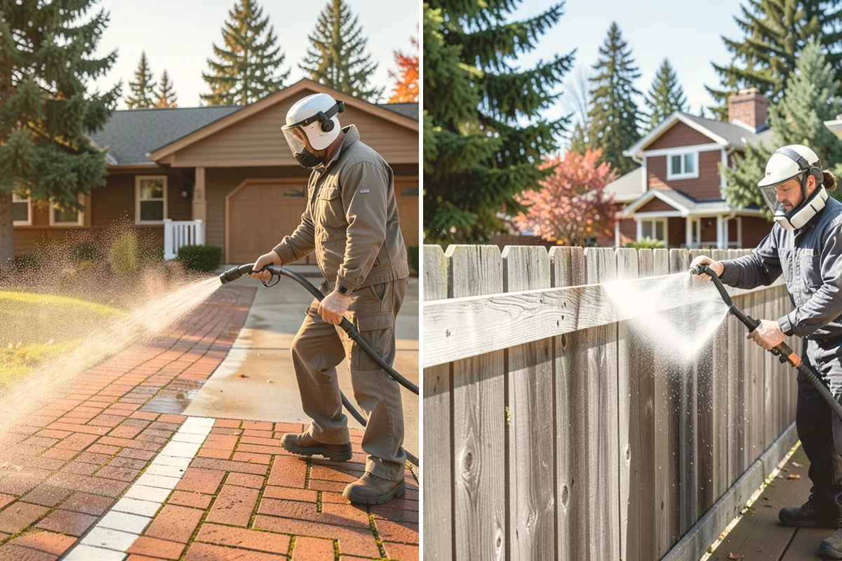Driveway Brightening in Brier, Snohomish County, WA - Deep-clean the driveway to remove surface buildup