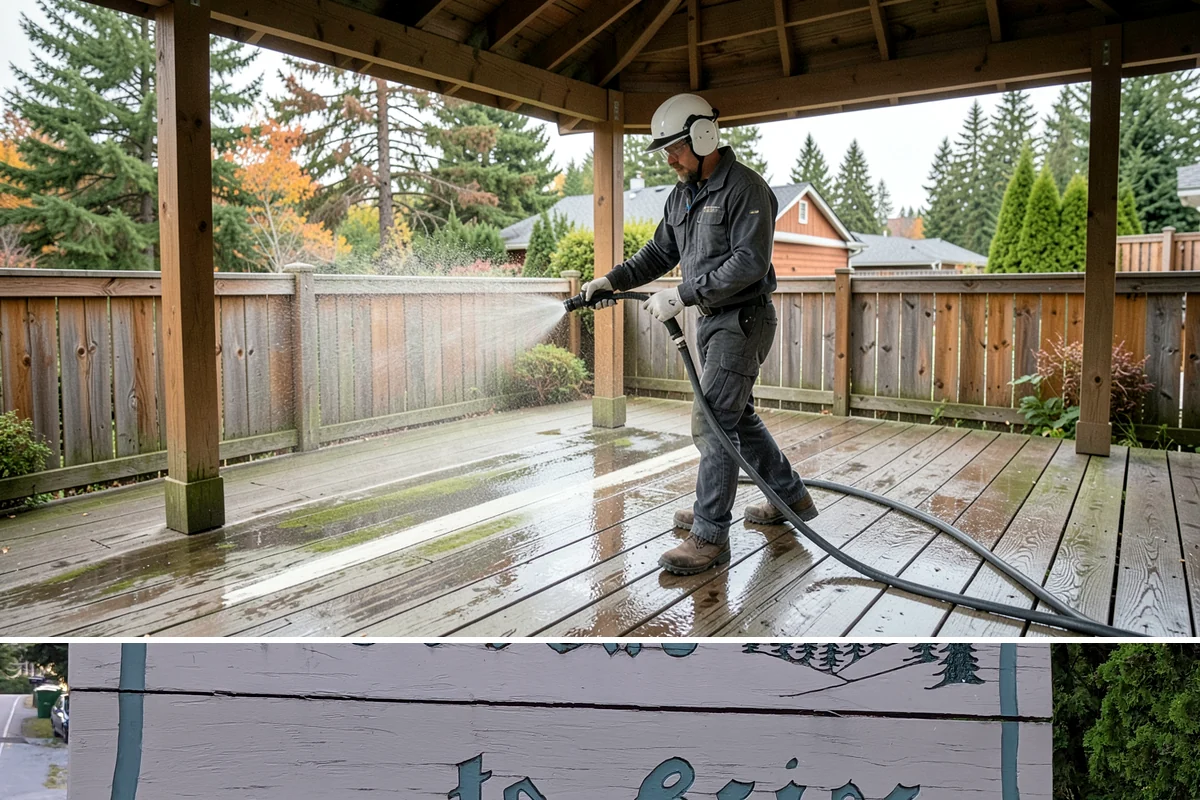 Driveway Brightening in Brier, Snohomish County, WA - Dry summer conditions let brightening treatments perform and the surface dry evenly.