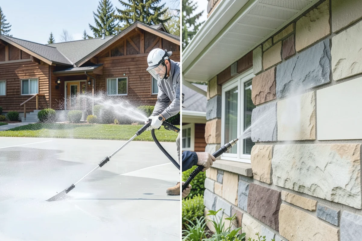 Driveway Brightening in Buckley, Pierce County, WA - Deep-clean the driveway to remove surface buildup