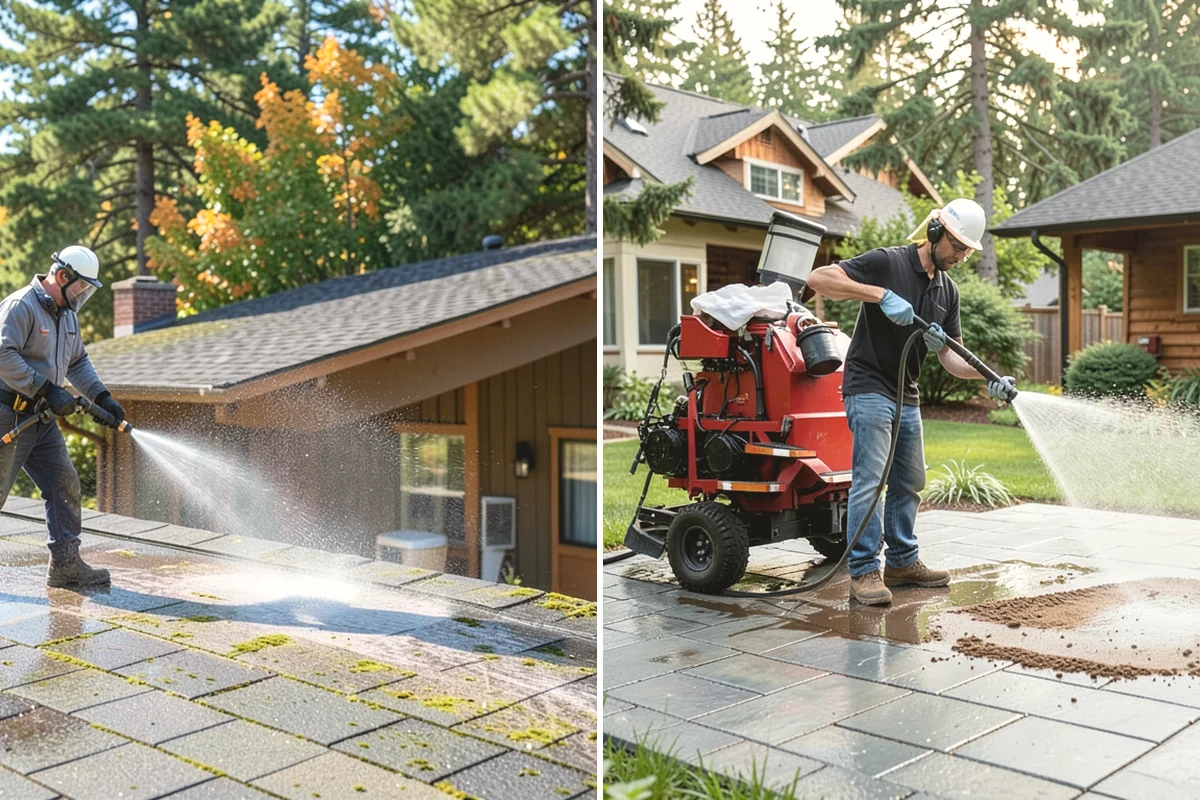 Driveway Brightening in Duvall, King County, WA - Deep-clean the driveway to remove surface buildup