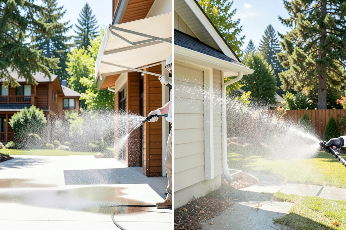 Driveway Brightening in Federal Way, King County, WA - Deep-clean the driveway to remove surface buildup