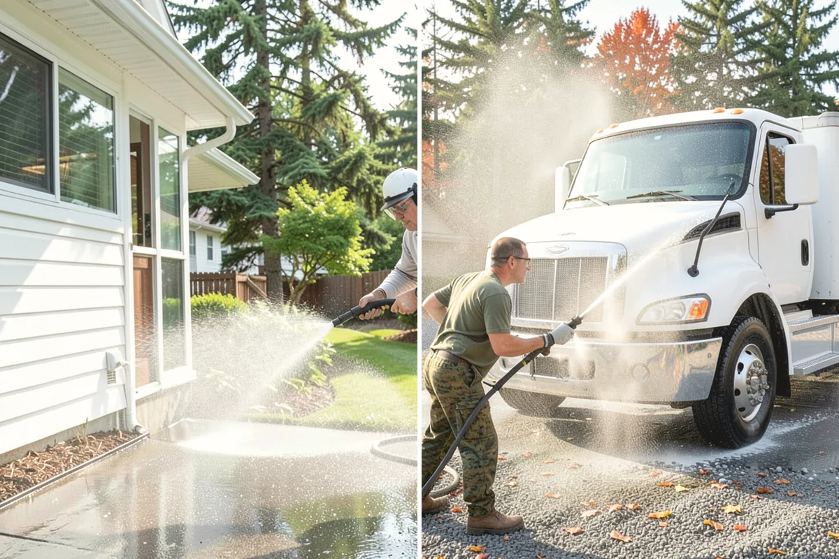 Driveway Brightening in Issaquah, King County, WA - Deep-clean the driveway to remove surface buildup