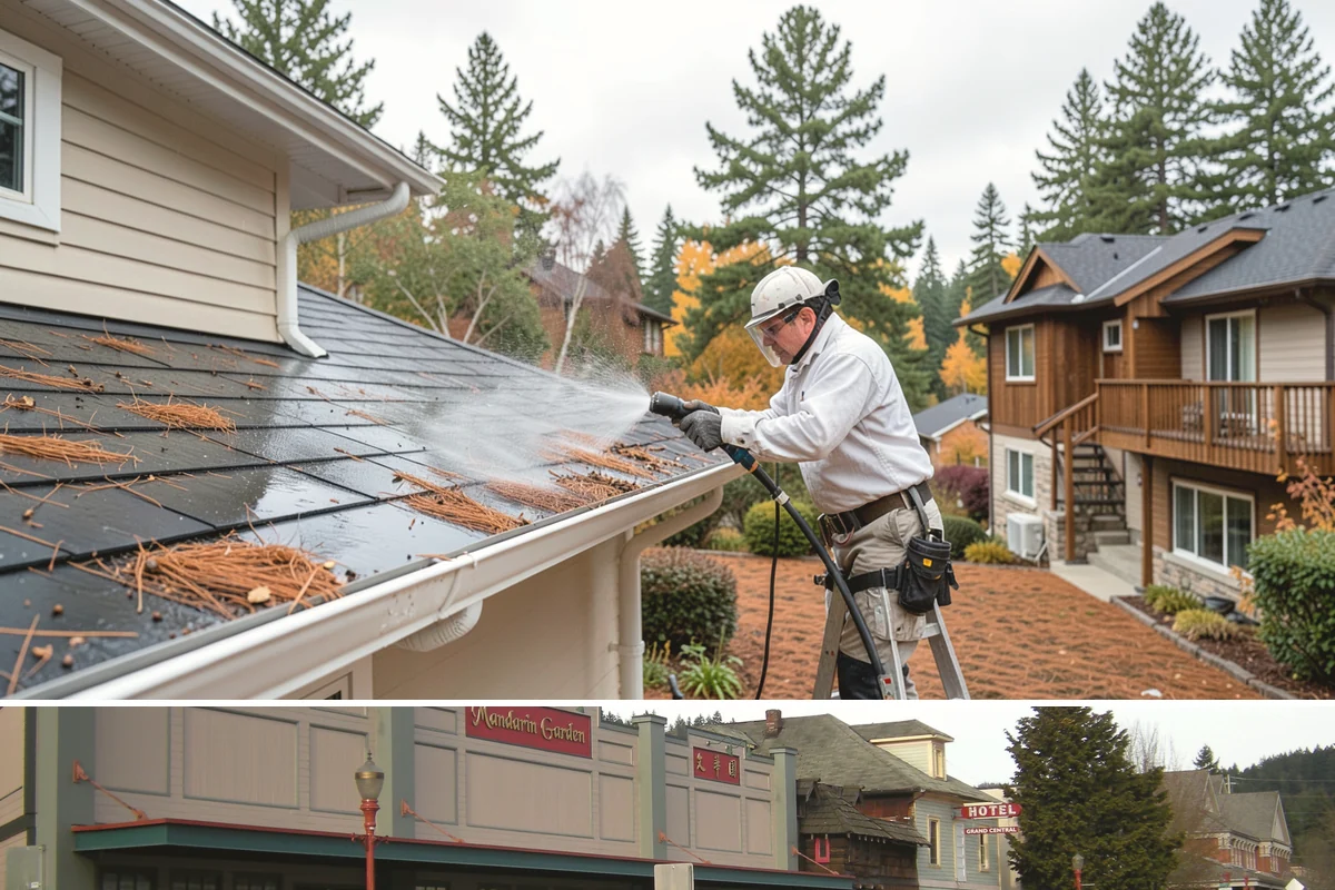 Driveway Brightening in Issaquah, King County, WA - Dry summer conditions let brightening treatments perform and the surface dry evenly.