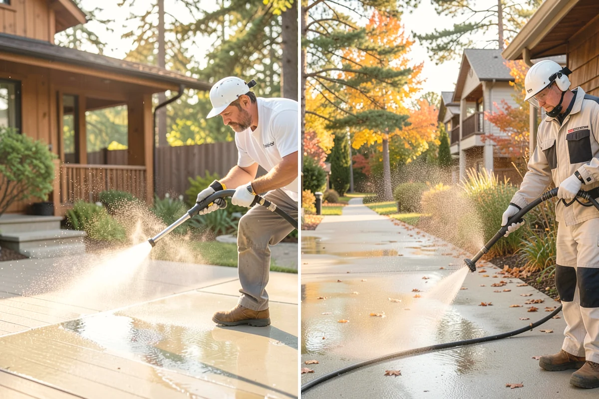 Driveway Brightening in Lake Stevens, Snohomish County, WA - Deep-clean the driveway to remove surface buildup