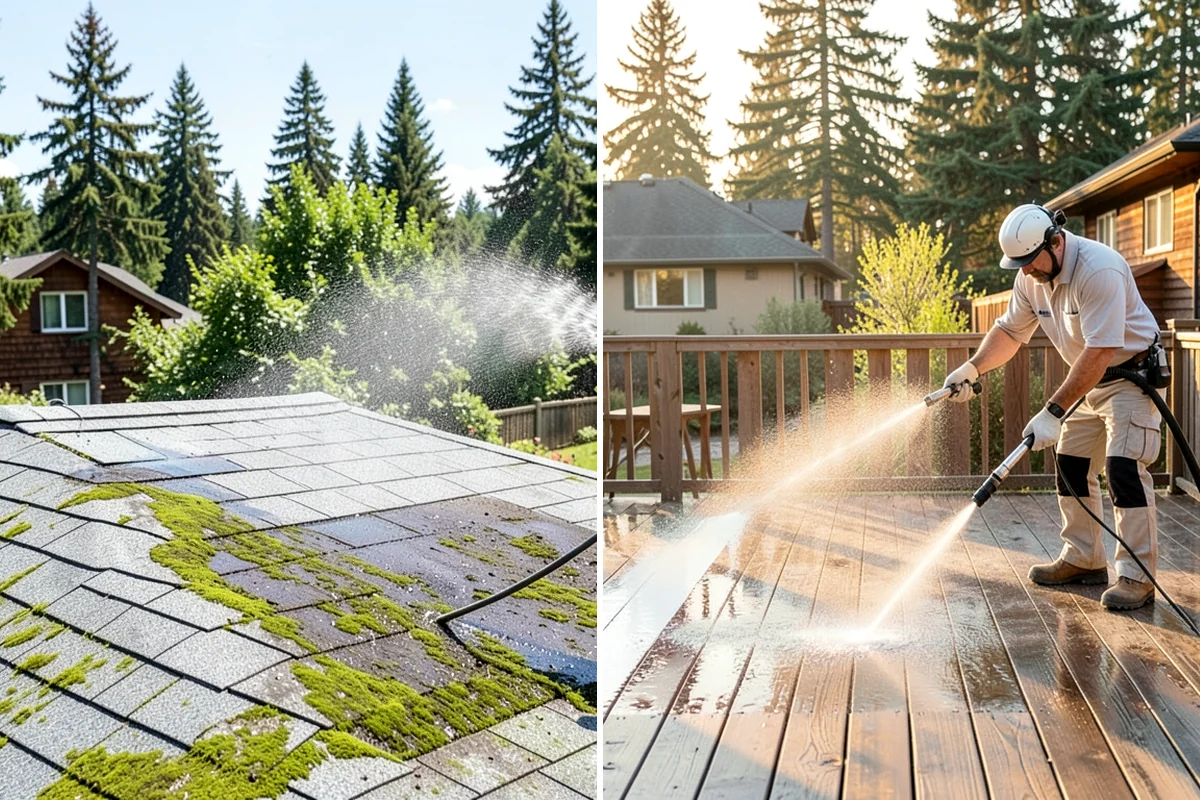 Driveway Brightening in Lakewood, Pierce County, WA - Deep-clean the driveway to remove surface buildup