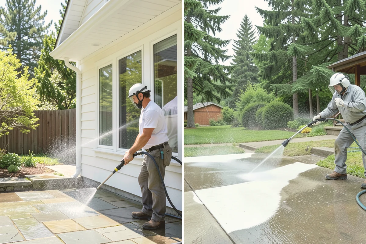 Driveway Brightening in Langley, Island County, WA - Deep-clean the driveway to remove surface buildup
