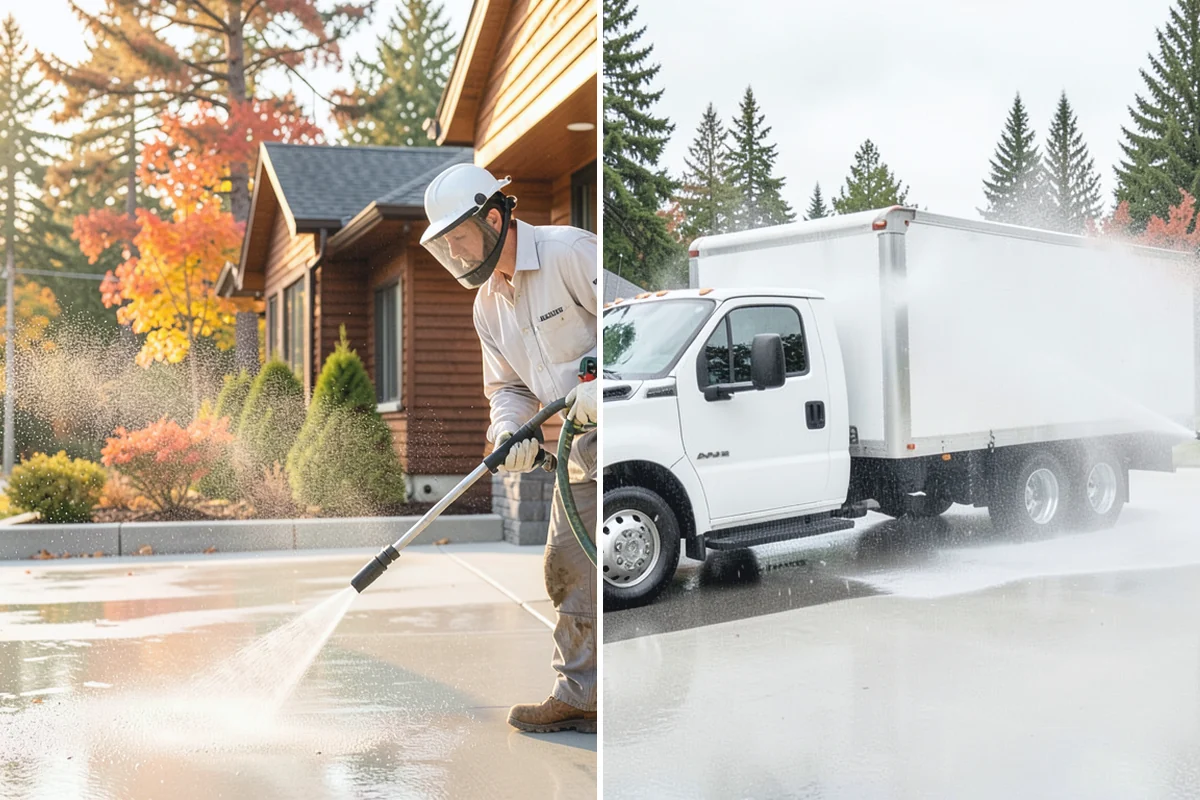 Driveway Brightening in Marysville, Snohomish County, WA - Deep-clean the driveway to remove surface buildup
