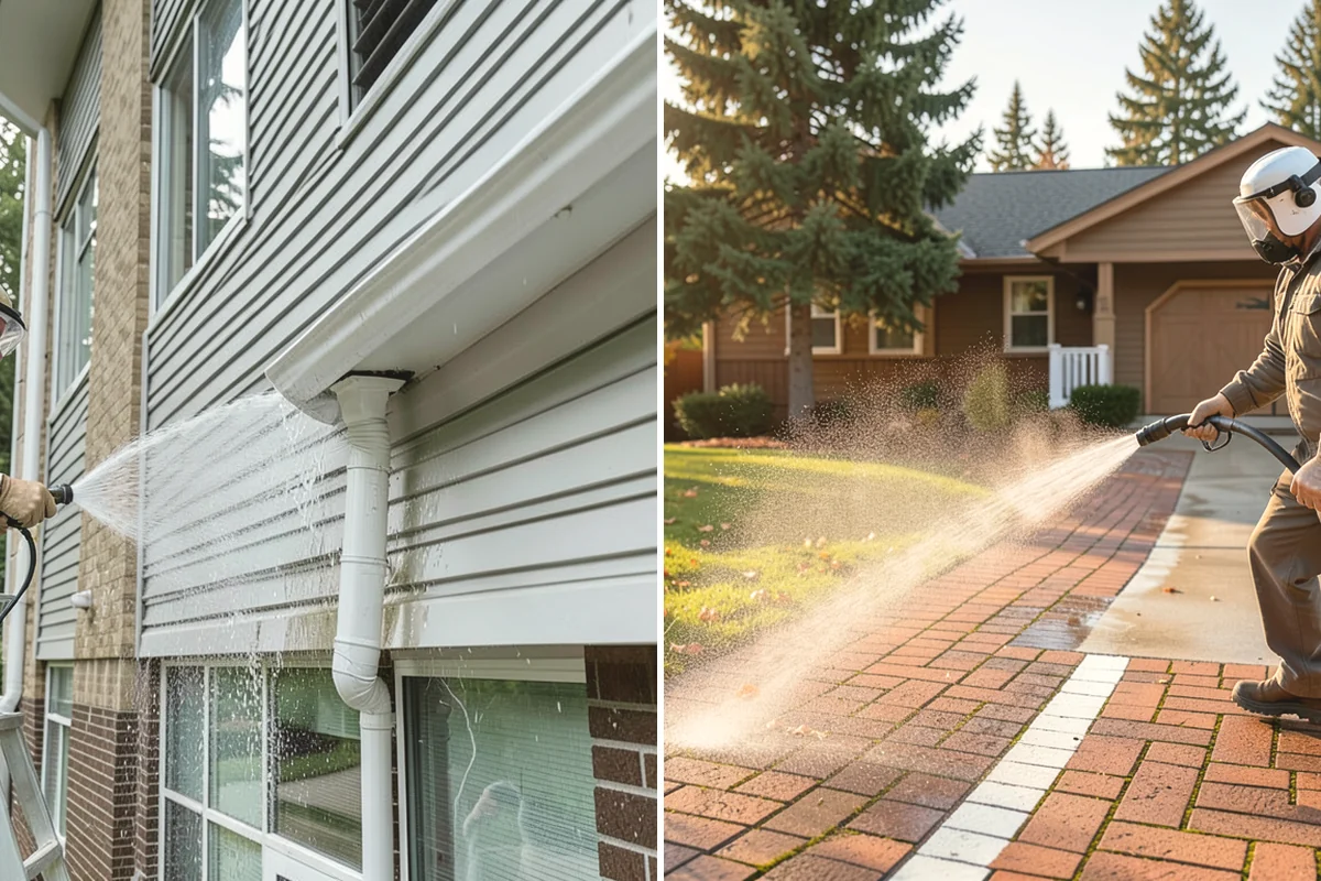 Driveway Brightening in Mercer Island, King County, WA - Deep-clean the driveway to remove surface buildup