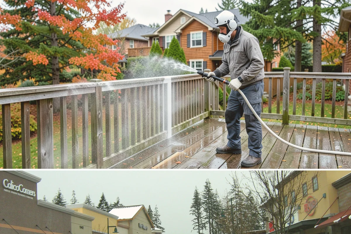 Driveway Brightening in Mill Creek, Snohomish County, WA - Dry summer conditions let brightening treatments perform and the surface dry evenly.